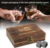 Whiskey Stones Gift Set Granite Chilling Stones Whiskey Rocks Reusable Ice Cubes Best Drinking Gift