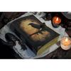 Leather Journal Gothic Notebook The Raven Grimoire Print - Vintage Handamde Journal Book of Shadows Witchcrafts Journal Gifts for Men