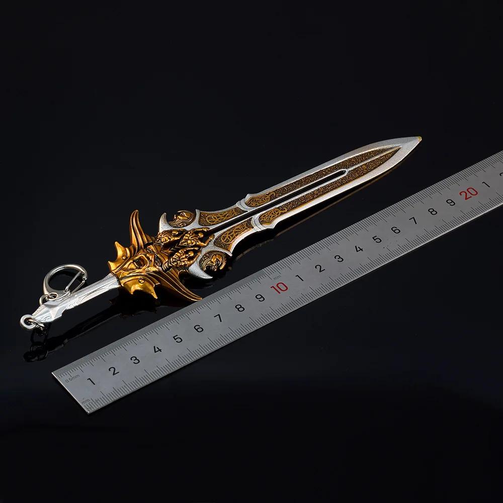 Mini God of War 4 Katana Metal Kratos Athena Sword Blade Olympus Ghost Leviathan Chaos AXE Real Japanese Katana Sabre Anime Toy