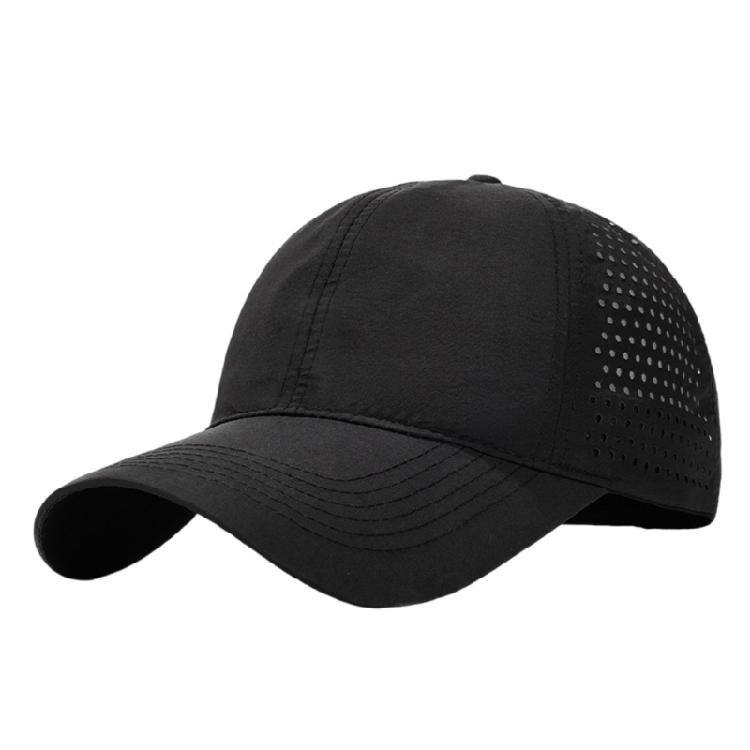 

Comfortable Baseball Cap Ventilation Quick Drying Sun Protective Hat with Long Brims for Women Men Outdoor Activity чорний