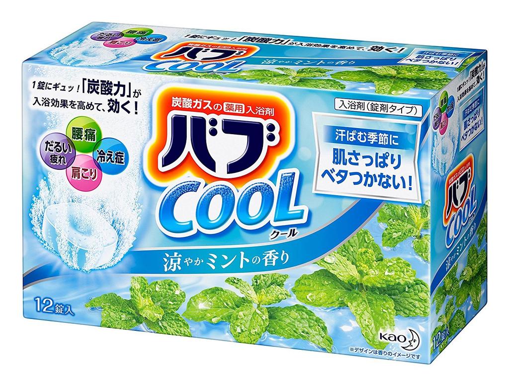 Kao Bub Cool Mint Scent 12 Tablets X 5-Pack