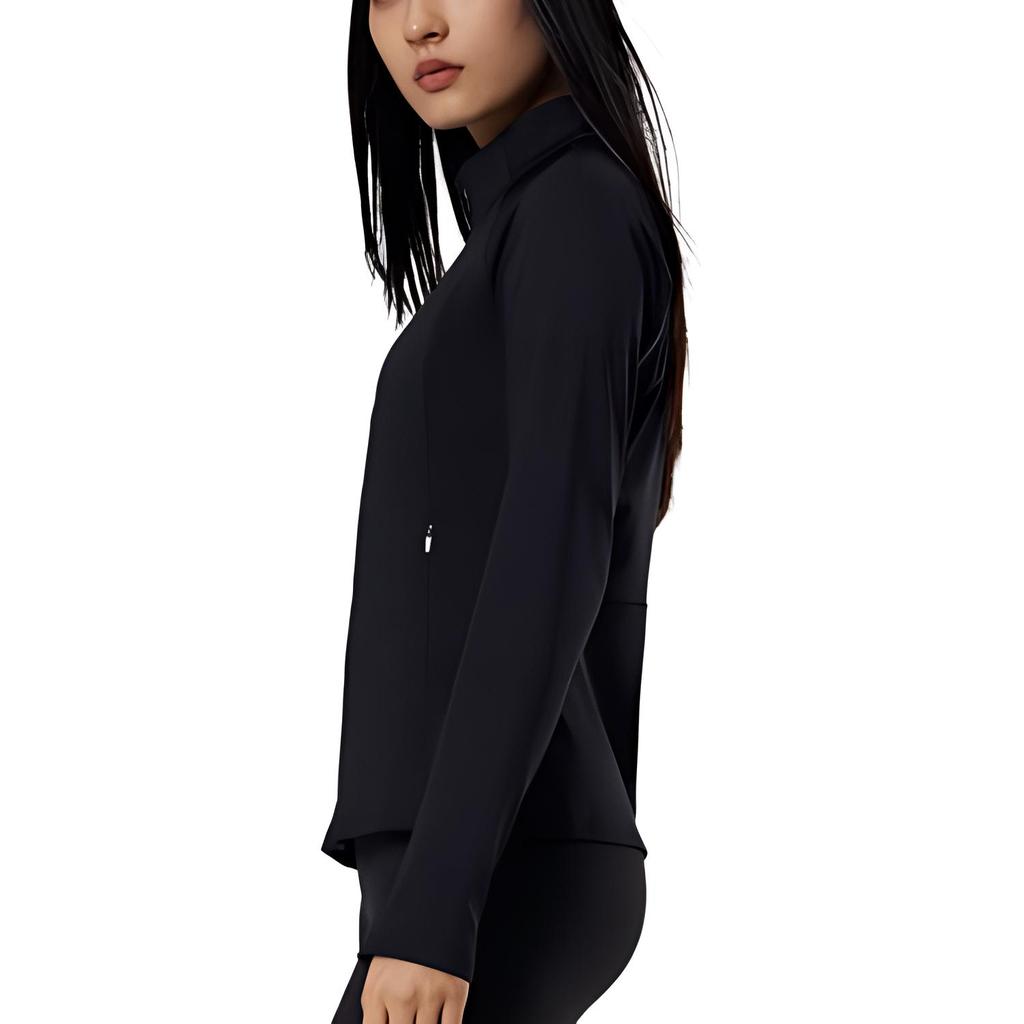 SAUCONY Solid Color Casual Fashion Versatile Long Sleeve Jacket Women Jackets Black SC1239311AL-BK01
