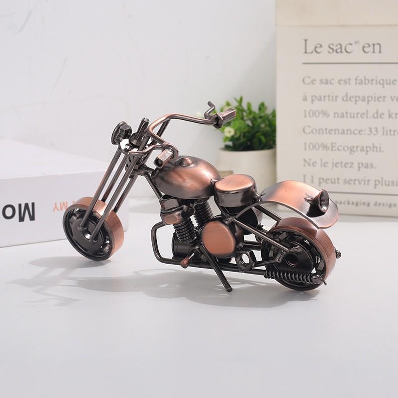 Mini Iron Motorcycle Model Metal Craft Creative Gift Office Desk Decor A3