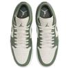 Jordan Air 1 Pohodlné nošení Nízké Retro Basketbalové boty Pánské tenisky Zelená Bílá 553558-300