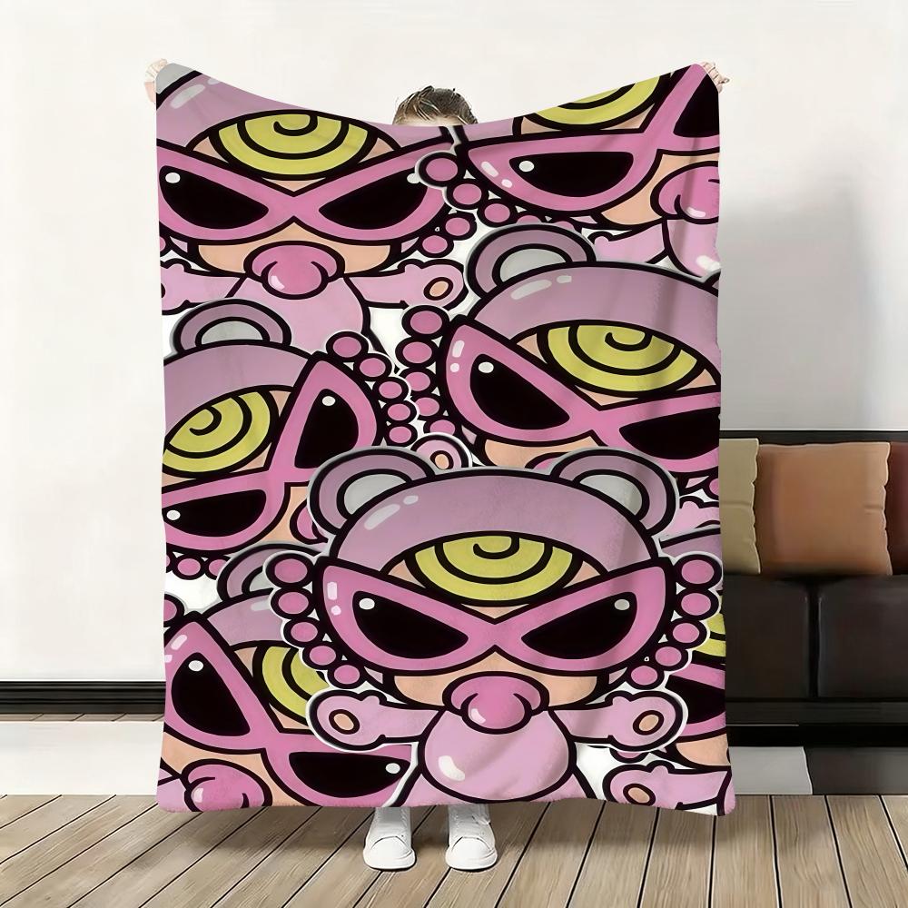 

Cute H-Hysteric mini Throw Soft Flannel Blanket Warm Knee Skin-Friendly Throw for Sofa Office Bed Traveling Winter Oversize 75cmx90cm
