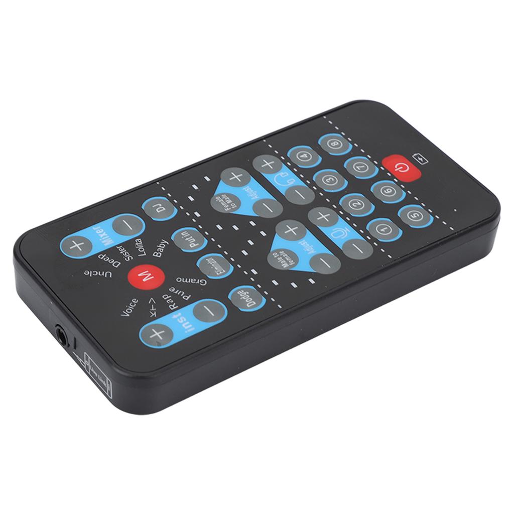 Mini Voice Changer 8 Sound Effects Support Multi Languages ​​Beautification Handheld Sound Card for