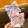 2 Pink Purple Bow Hair Clips Suitable for Daily Hair Accessories