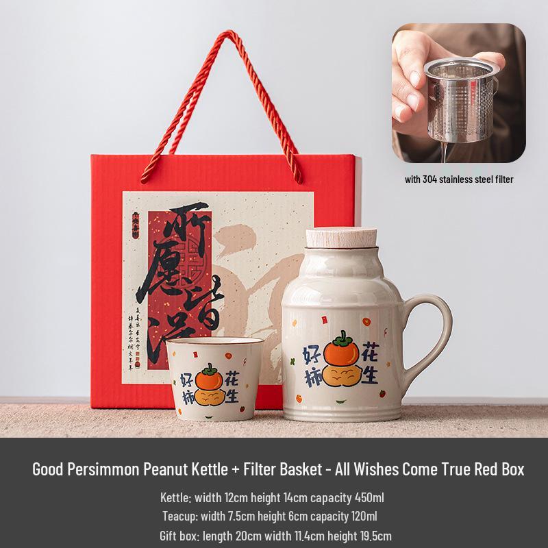 Custom Ceramic Tea Set: Perfect Gift for Company Events, Employee Rewards, Customer Birthdays, and Business Souvenirs