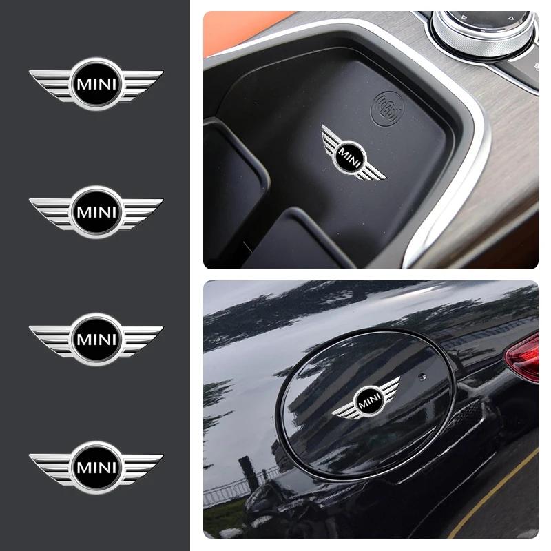 ABDK1 1/2/5/10pcs Car Badges Auto Interior Decor Logo Stickers For MINI E90 COOPER S JCW R55 R56 R60 R61 F54 F55 F56 F57 F60 One R50