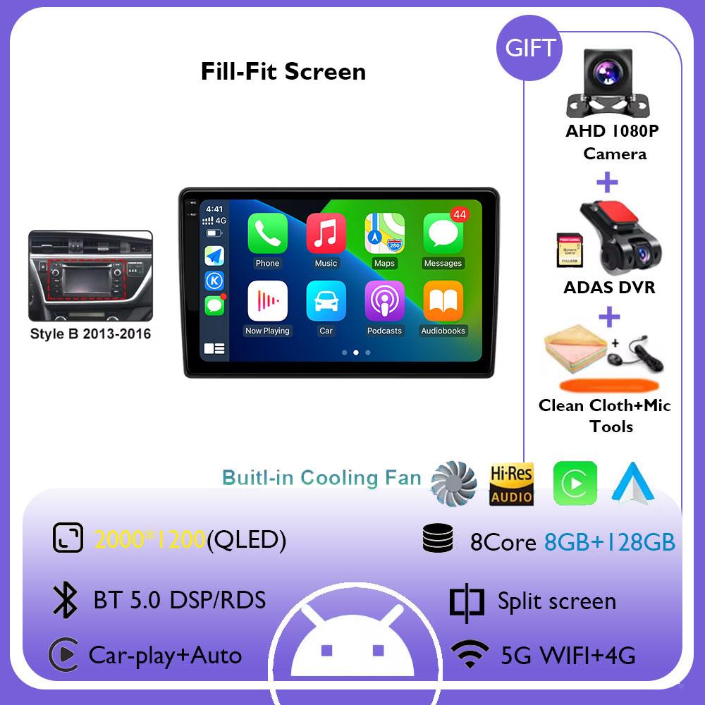 Android 14 Car Radio For Toyota Auris 2014 2015 2016 2017 2018 GPS Wireless Carplay Auto Intelligent Systems Smart Autoradio