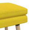 Double Layer Bench Light Yellow 110 X 40 X 47 Cm Fabric