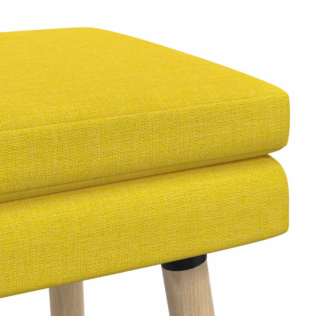 Double Layer Bench Light Yellow 110 X 40 X 47 Cm Fabric
