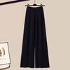 2025 Autumn/Winter High Neck Knit Sweater & Wide-Leg Pant Set