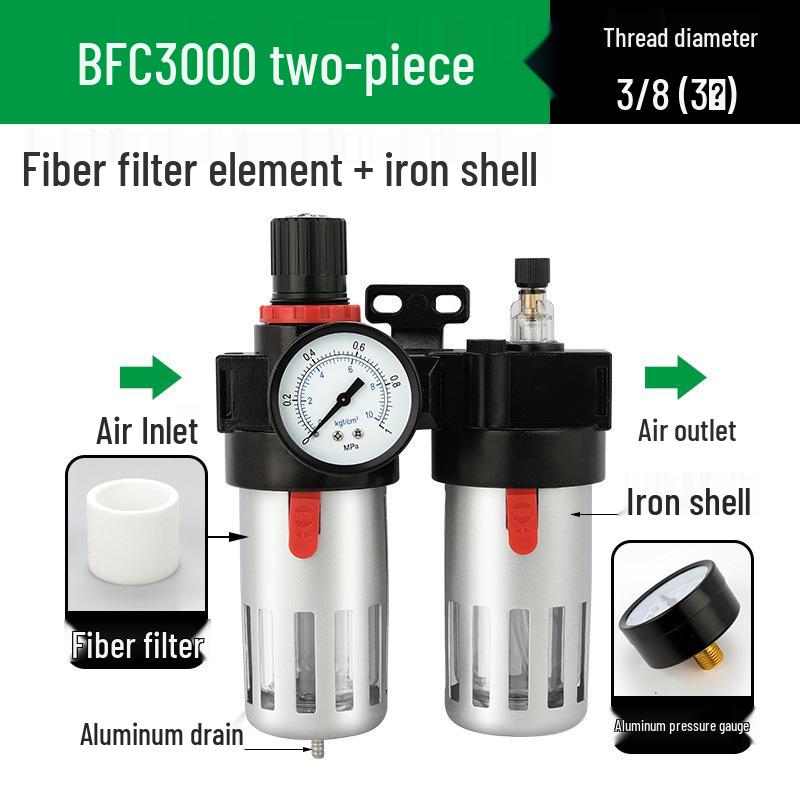 AFC2000 Luftdruckregelventil mit Öl-Wasser-Abscheider und AFR Druckminderfilter