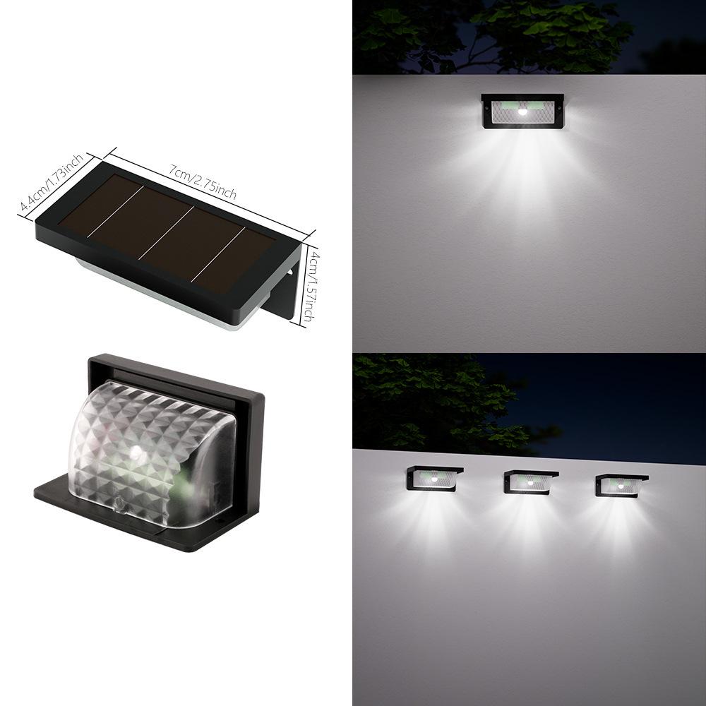 Waterproof Solar Outdoor Wall & Stair Lamp - Decorative Light for Fences, Railings, and Garden