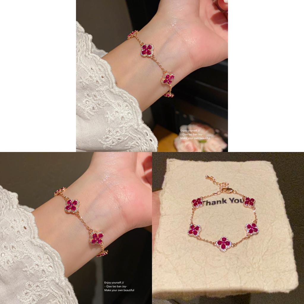 Fashion Floral Zircon Diamond Bracelet For Women Gift Occasion