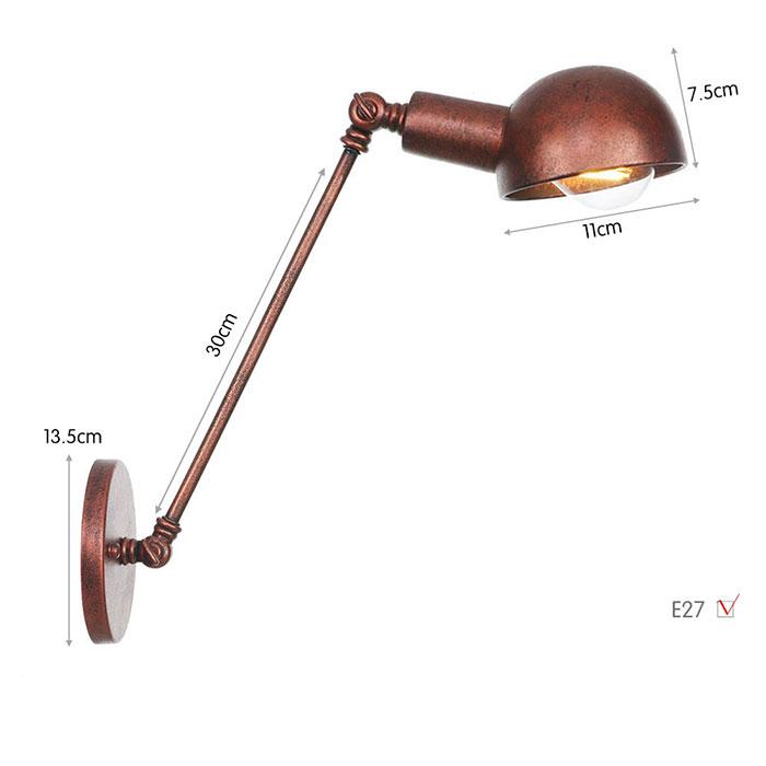 Loft Industrial Adjustable Long Swing Arm Wall Lamp Fixture Vintage Edison Bulb Wandlamp Lamparas De Pared Lights Lampen Sconce