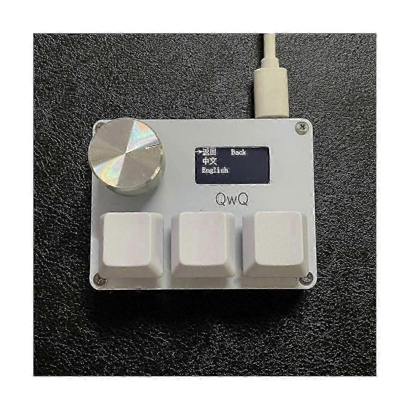 Osu O3c Rapid Trigger Hall Switches Wooting Magnetic Red Switches Keyboard With Knob Screen Copy Paste Shotcut(black)