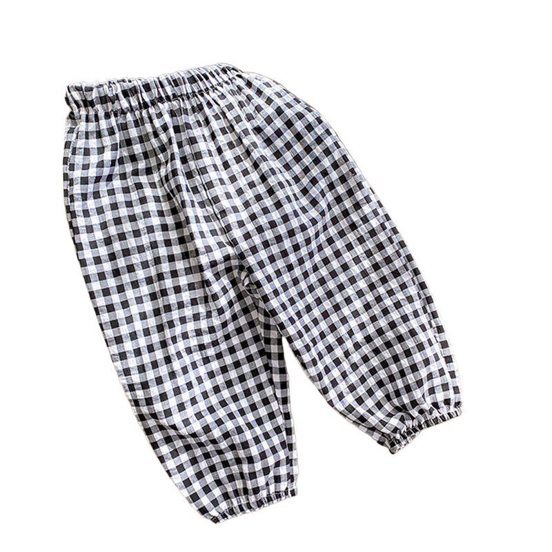Summer Kids Plaid Mosquito-Repellent Casual Pants for Boys and Girls