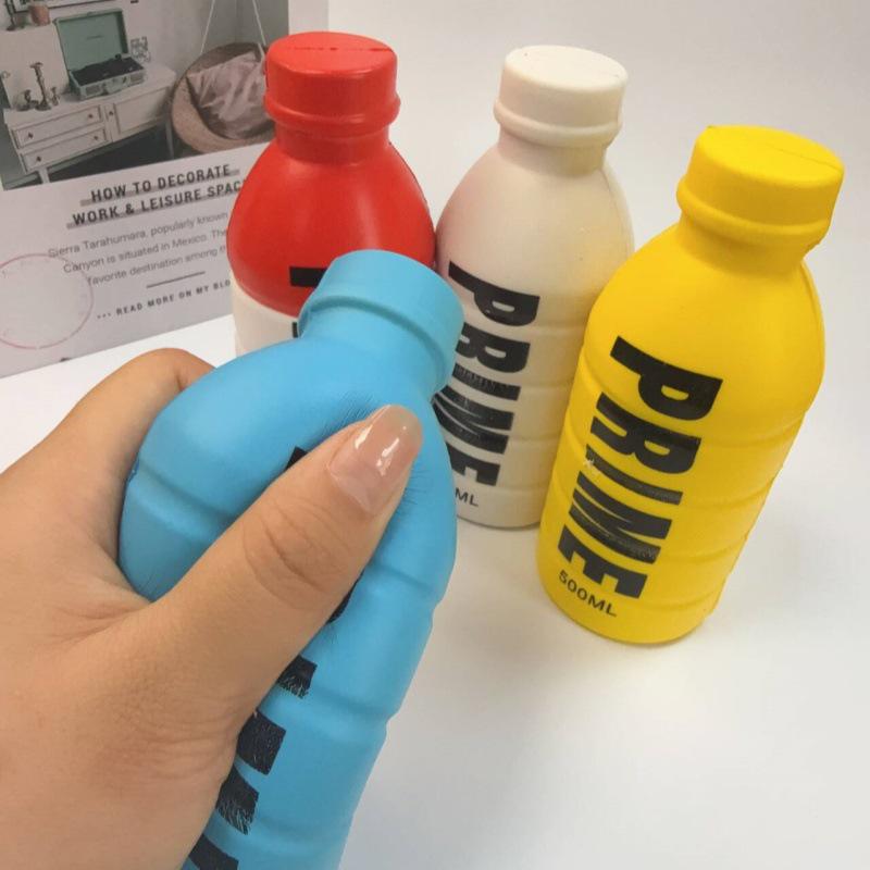 Creative PU Mineral Water Bottle Squeeze Decompression Toy