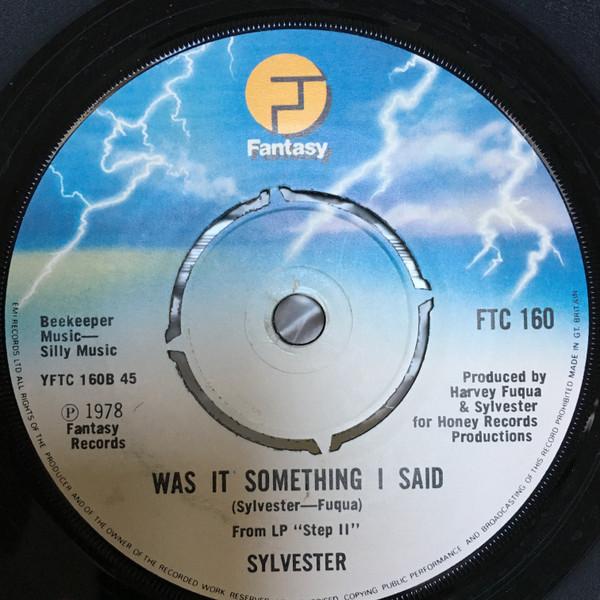 7inch Record SYLVESTER - You Make Me Feel (Mighty Real) FTC160 Fantasy 1978 UK Soul/Funk Used