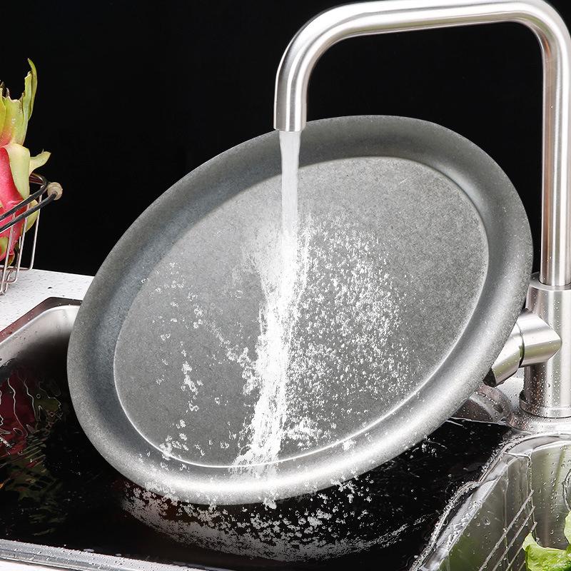 1 ks Japonský Vintage Oválný 304 Nerezový Restauranční Talíř Dezertní Podnos Kuchyňské Nádobí