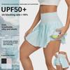 High Waist Pleated Sports Skirt: Yoga, Running, Badminton, Tennis - Anti-Exposure, One-Piece Short Skirt