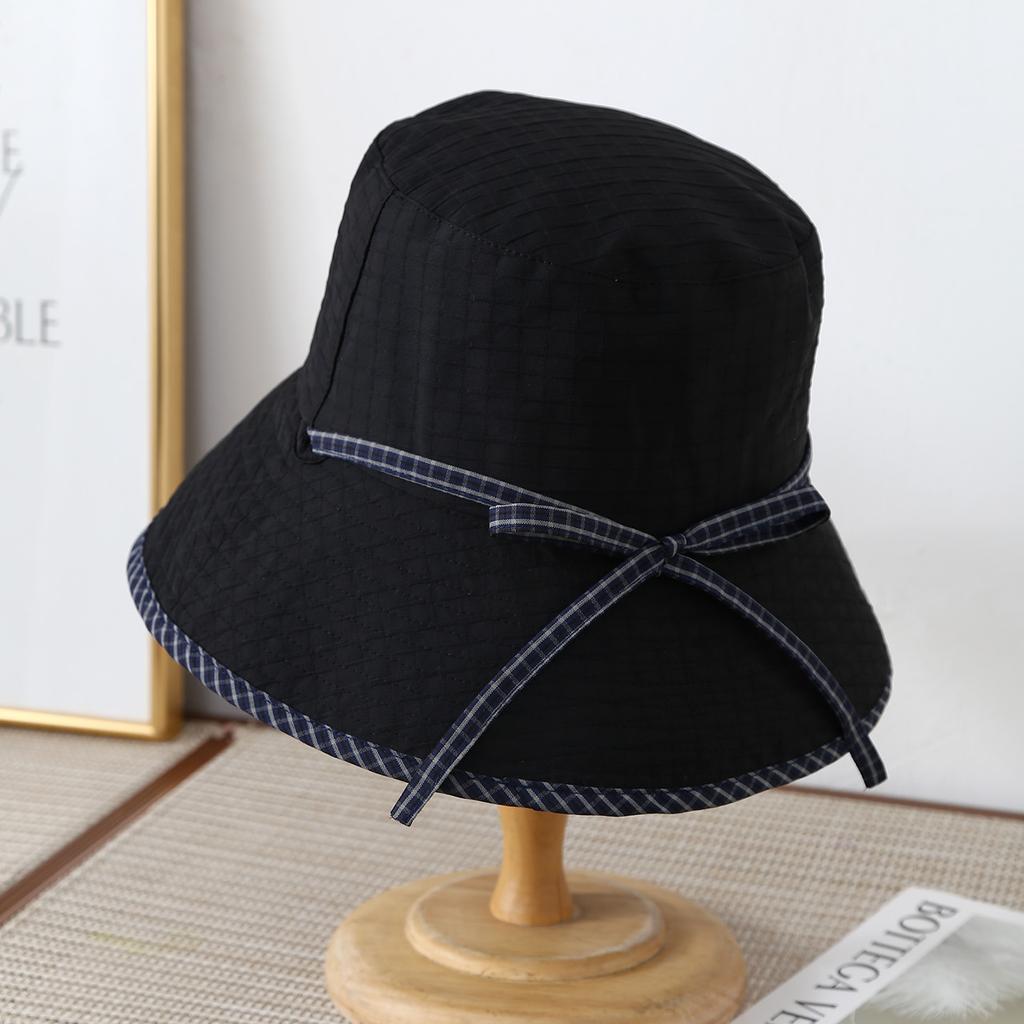 Japanese-style Bowknot Hat Spring and Summer Outings, Makes Face Look Smaller, Versatile Bucket Hat Women, Fis