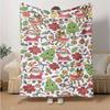 1Pc Christmas Holiday Blanket Soft And Comfortable Casual Warm Camping Travel Christmas Halloween Gift M921368