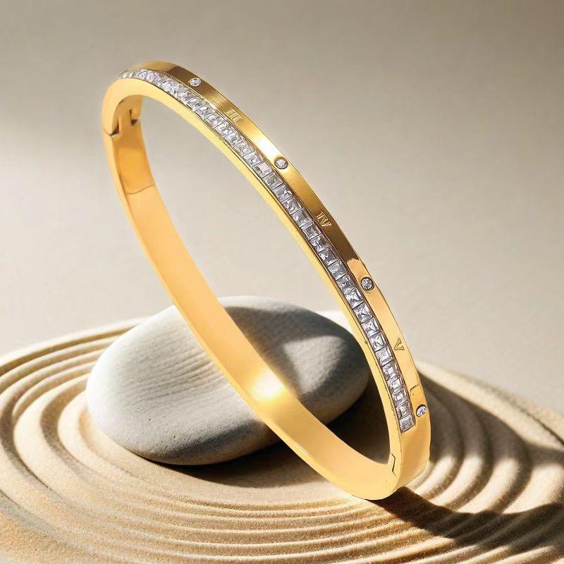 Roman Numerals Bracelet for Women Stainless Steel Jewelry Accessories Luxury Bracelet Women Fashion