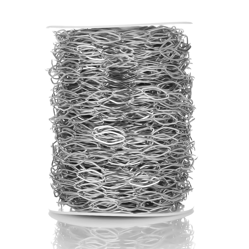 

Semitree 1 Meter Stainless Steel Rhombus Chains Bulk DIY Necklace Findings Jewelry Making Accessories Wholesale Crafts Supplies