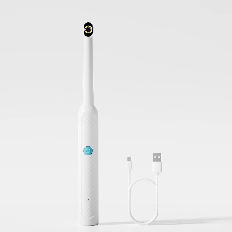 

Wireless Visual Oral Camera 1080P HD for iPhone/Android Phones 8 LEDs Hand-held WiFi Endoscope for iOS/Type-C Inspection Tooth білий
