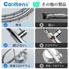 Cooltens Kitchen Single Lever Mixer Tap with Hand Faucet, Shower, Water-Saving Shower, Brass, Spring-Loaded