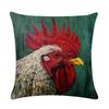 Lovely Animal Oil Painting Pillowcase Flax Cushion Leaning On Household Sofa Adornment Cushion Leaning On Covers