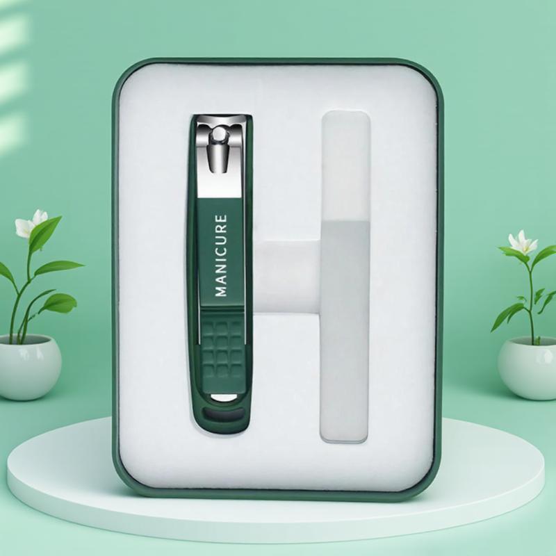 

Брызгозащитный набор кусачек для ногтей с портативным футляром - Лезвия из нержавеющей стали для мужчин женщин маникюр дорожные домашние инструменты