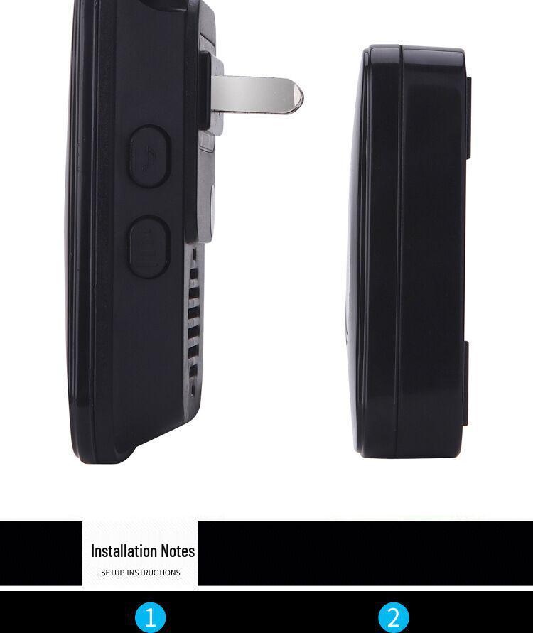 A10 Europäischer & Britischer Standard Drahtlose Intelligente Türklingel und Langreichweiten-Musikpager für ältere Menschen