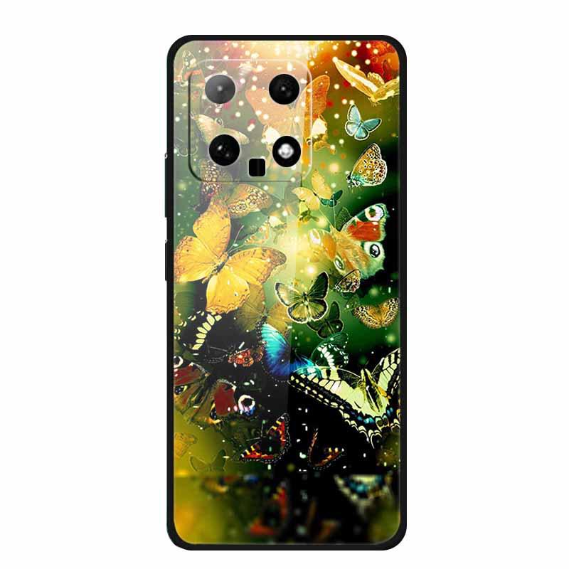Xiaomi 14 Phone Case: Colorful Butterfly Design, Tempered Glass, Creative Style, Hot Seller