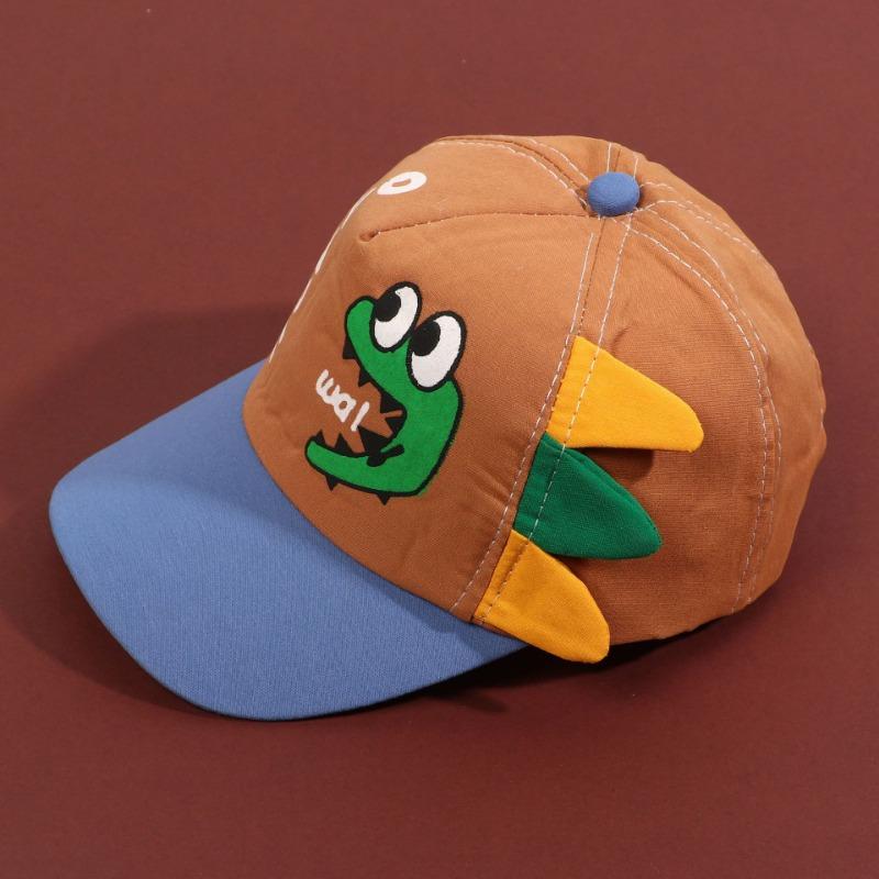Gorros Para Bebé Søt Dinosaur Baby Bøttehatt Sommer Nyfødt Baseball Cap Utendørs Strand Barn Baby Gutt Jente Tegneserie solhatter