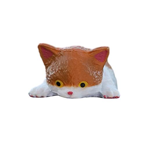 Χαριτωμένο Φιγουρίνι Γάτας Διακόσμηση Οθόνης Υπολογιστή Μίνι Ρητινένιο Στολίδι Γάτας Διακόσμηση Ταμπλό Αυτοκινήτου για Σπίτι Γραφείο Γραφείο Διακόσμηση Αυτοκινήτου