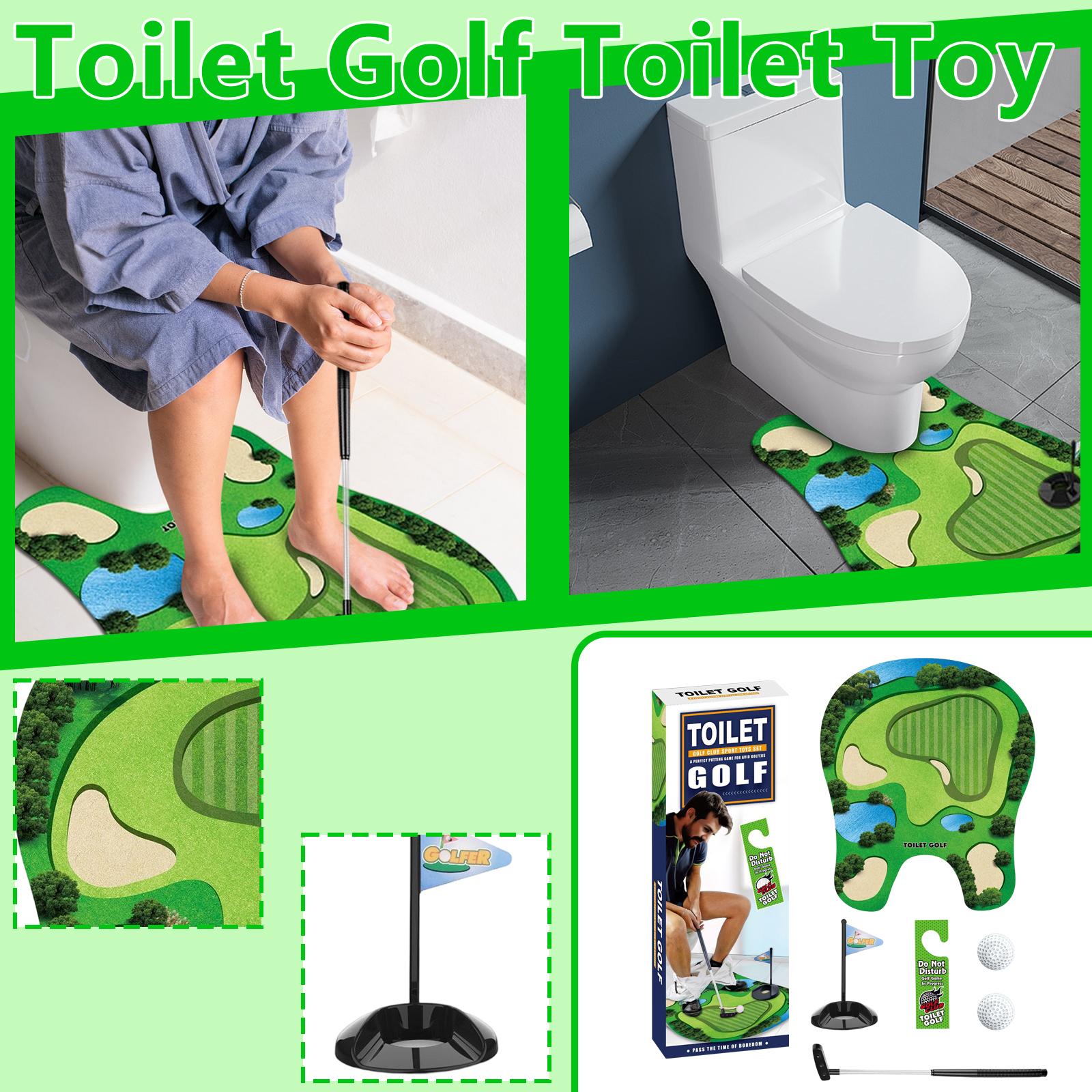 

Туалетный гольф Туалетная игрушка Новый уникальный набор Товары для спорта и отдыха One Size