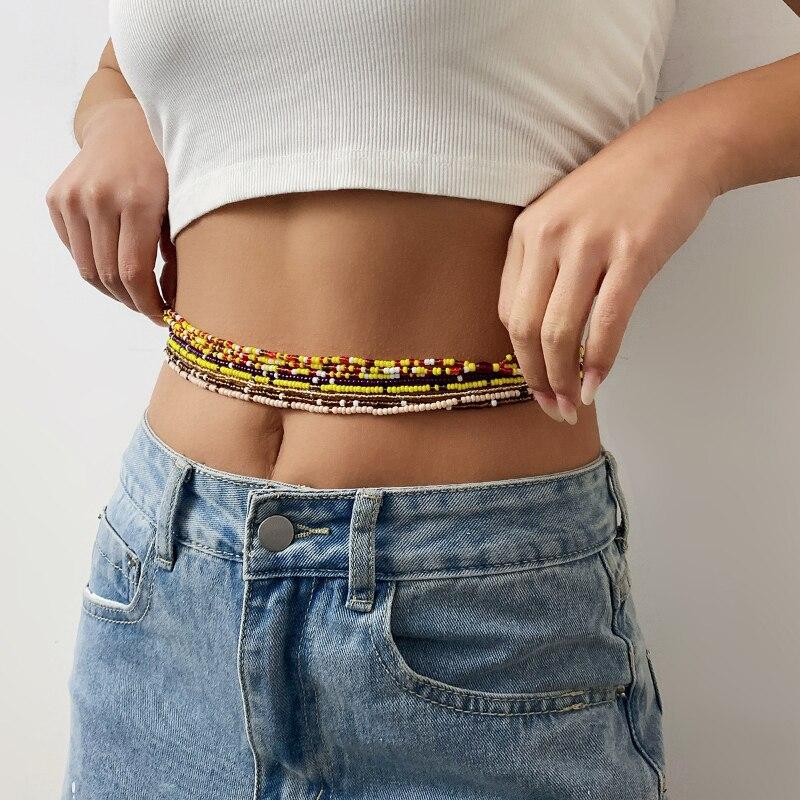 Set De 3 Chaînes De Ventre Bohème - Acier Inoxydable Réglable - Pour Bikini, Plage, Soirée - Bijoux Sexy