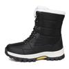 TUINANLE Cizme de Zapada pentru Femei Anti-alunecare Negri Calzi Pantofi Inalti Cizme Femei Impermeabile Platforma