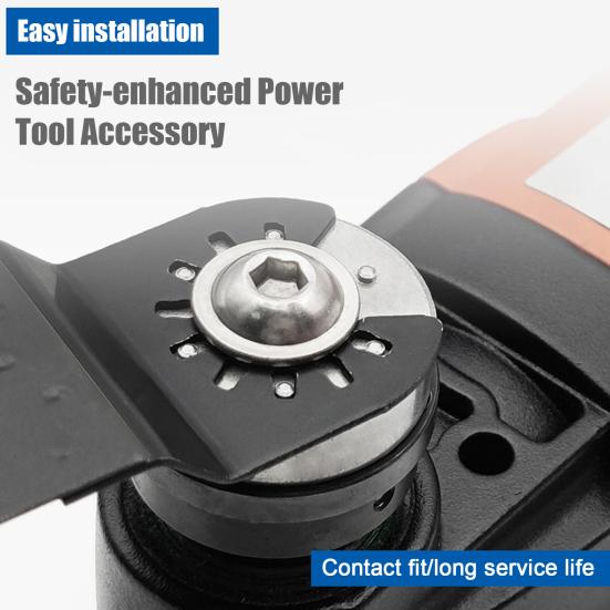 Oscillating Saw Blade Adapter Carbon Steel Converter Kit with Screw Hex Wrench Easy Installation Oscillating Saw Blade Adapter Set for Starlock Power