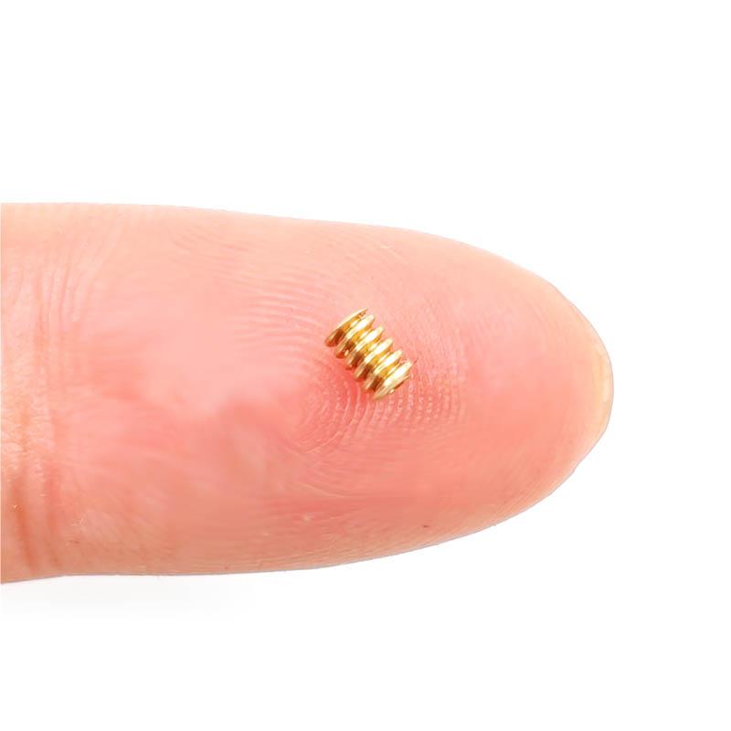 Micro Copper Worm Gear OD2.4mm Width 3.5mm Hole 0.98mm Wormwheel W2.4x3.5-1A 0.2M Pinion