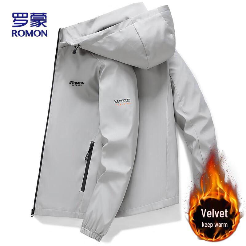 ROMON Men's Hooded Casual Jacket MK55