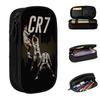 New Ronaldos Cr7 Football Pencil Case Pencil Pouch Pen for Student Big Capacity Bag School Supplies Gift Stationery