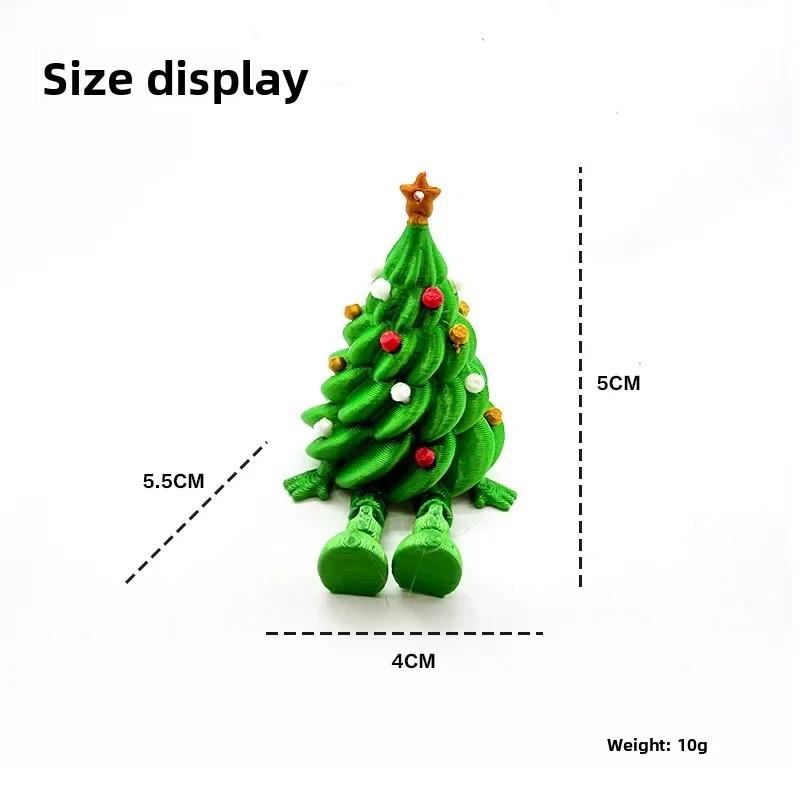 3D Printed Multi-joint Movable Christmas Tree Figures Durable for Living Fireplace Navidad Christmas Home Decoration Accessories