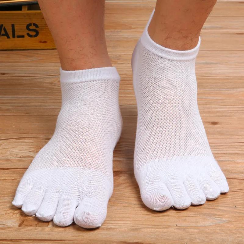 1 Pair Socks Sports Hot Selling Mens 5 Toe Socks Cotton Breathable Finger Sports Socks