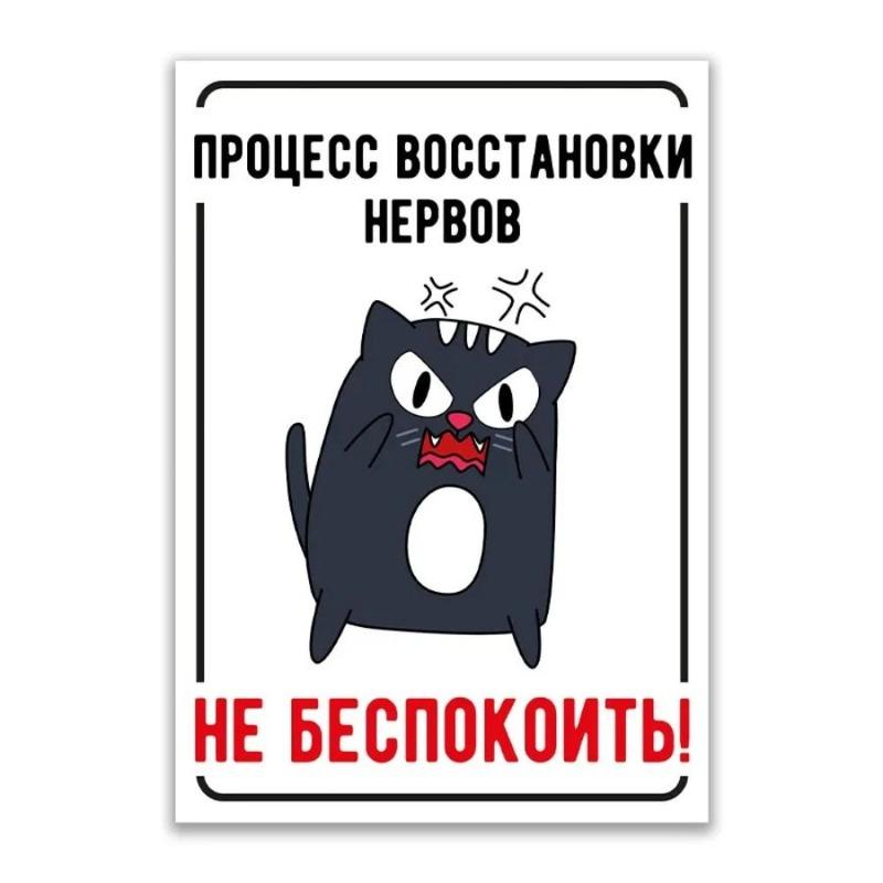 Warning Evil Landlady Metal Sign, INFO-MAG Fence Plaque 20x30cm
