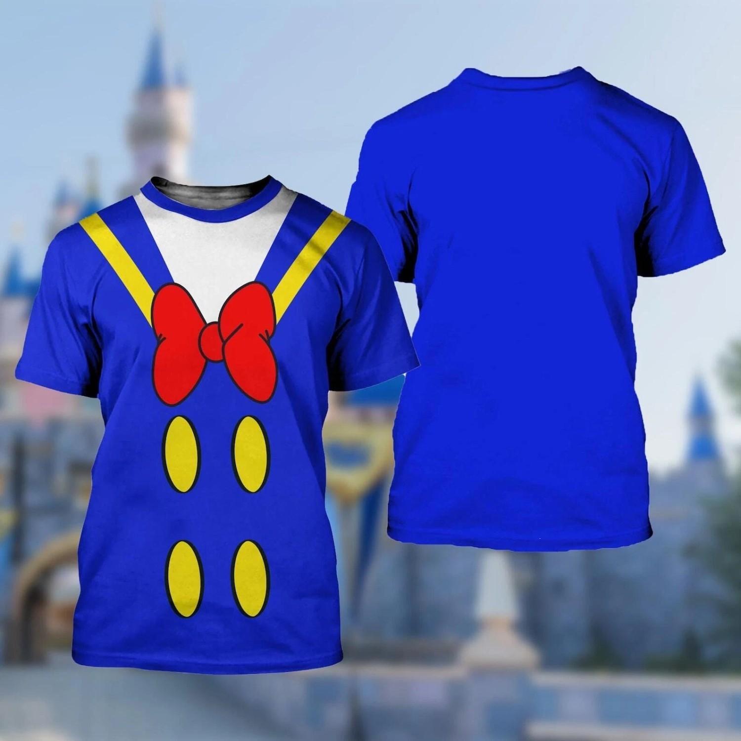 Donald Duck Cosplay Costume Halloween Christmas Gift Tshirt 3D XL